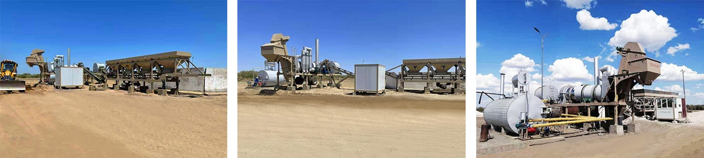 40tph-mobile-asphalt-drum-mixing-plant-in Kazakhstan