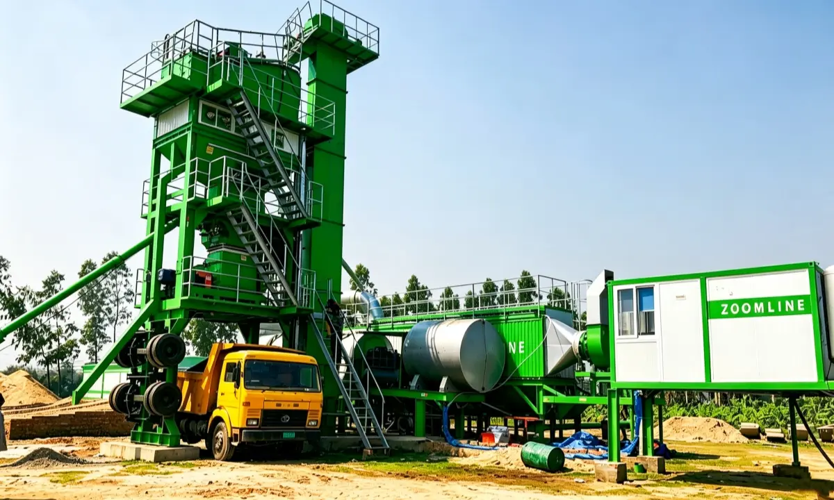80tph Mobile Asphalt Mixing Plant