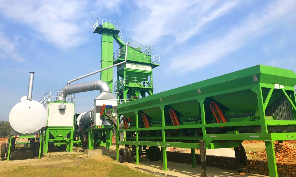 mobile asphalt mixing plant