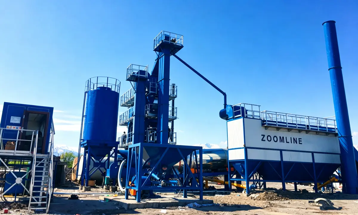 100 ton Stationary Asphalt Batching Plant