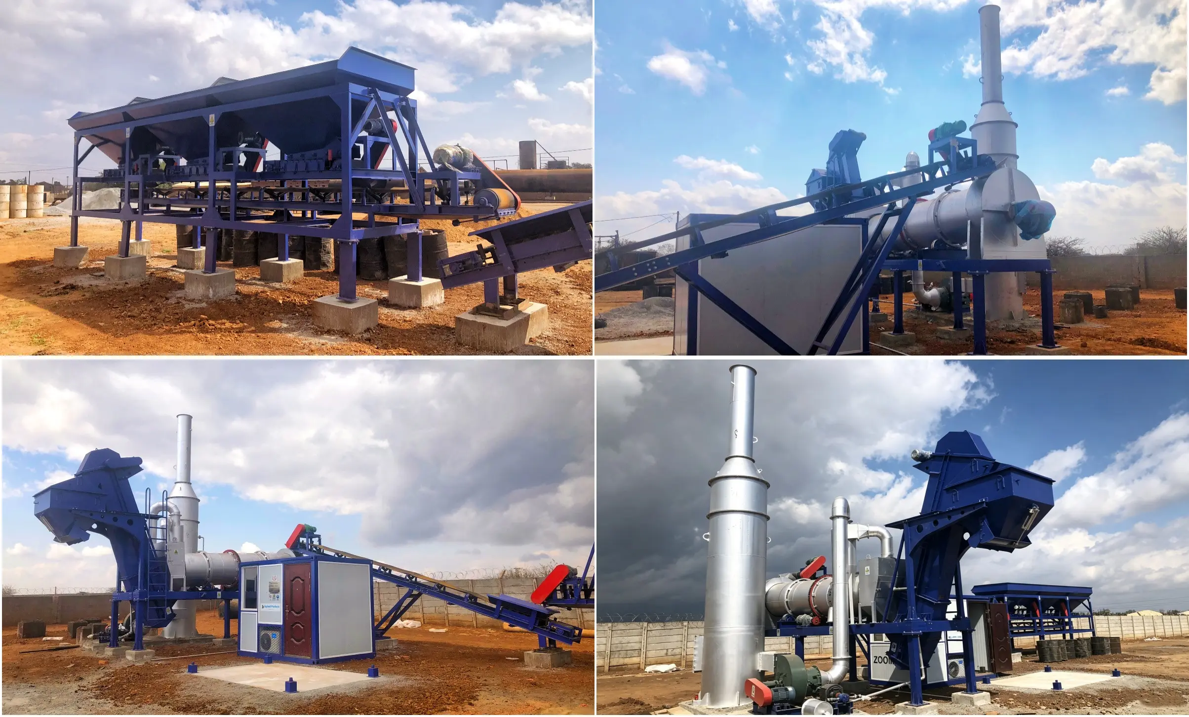 on-site installation of asphalt hot mix plant