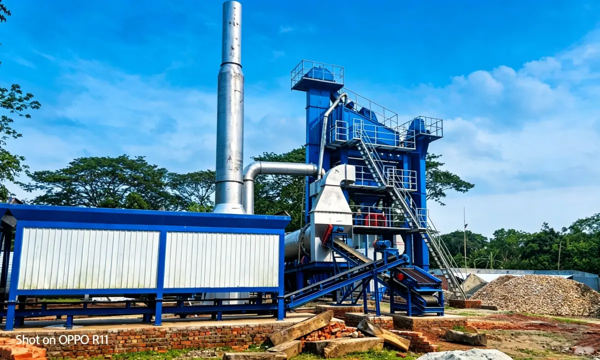 80ton Stationary Asphalt Batching Plant