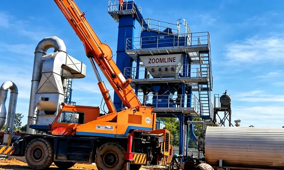 Installation of ZAP-S80 Stationary Asphalt Plant