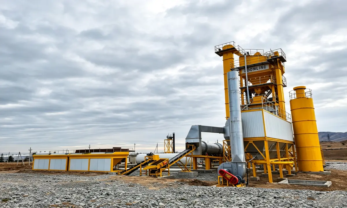 80TPH Stationary Asphalt Mixing Plant Project