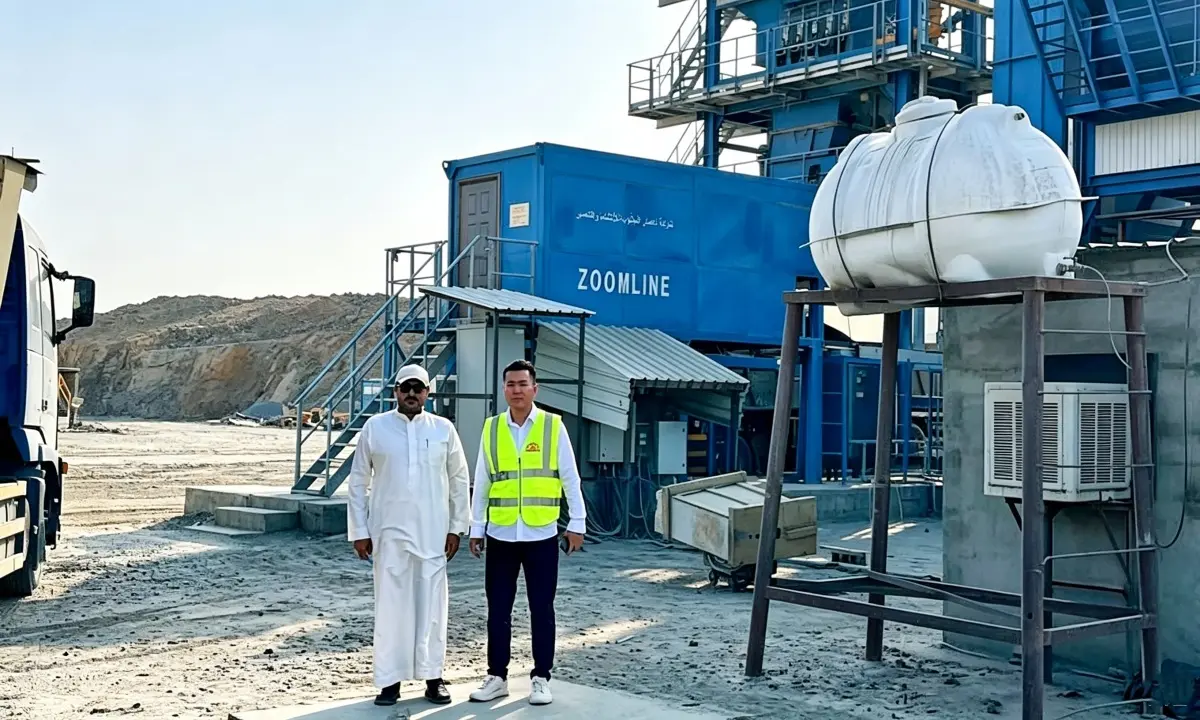 Middle East desert‑adapted asphalt batching plant (1)