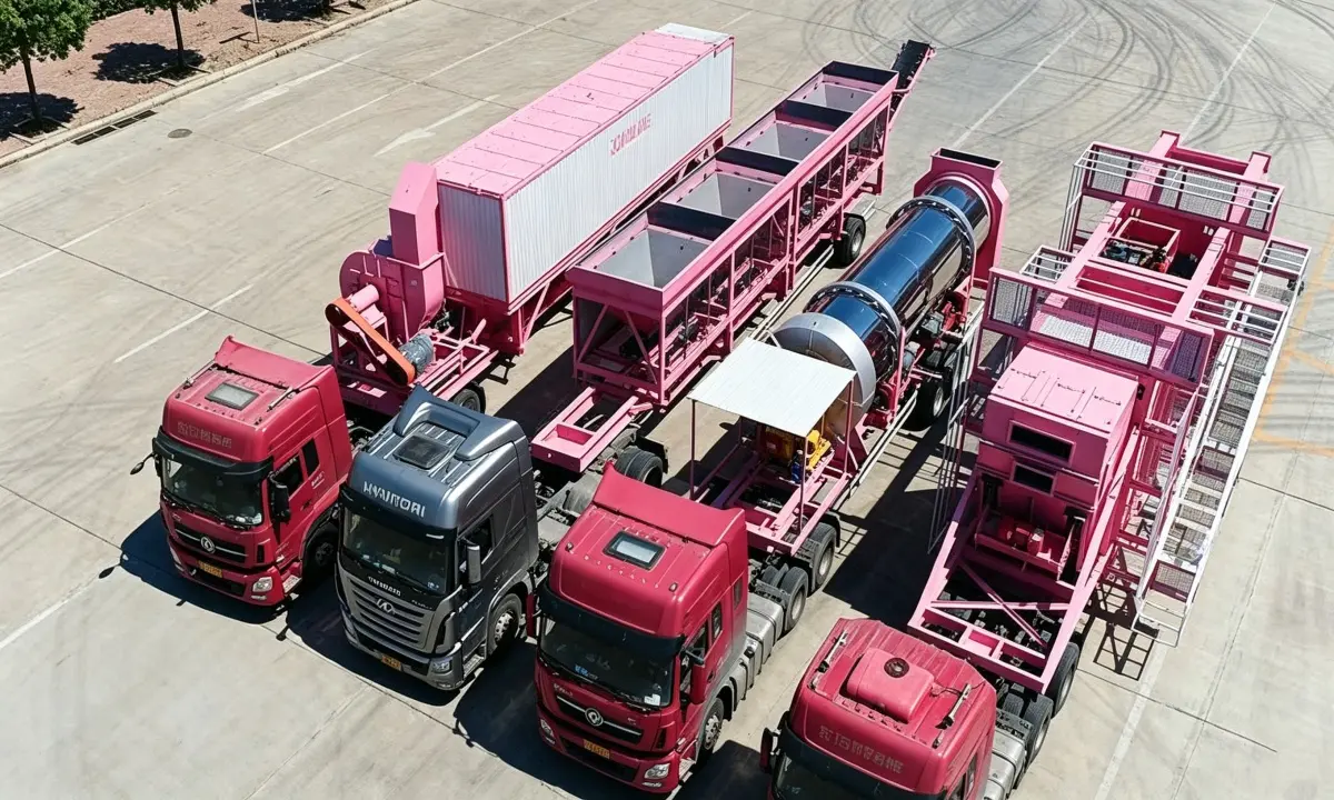 shipping of mobile asphalt plant