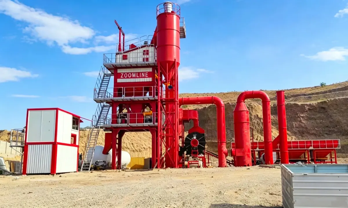 100TPH Stationary Asphalt Mixing Plant Project