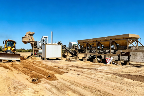 mobile asphalt plant