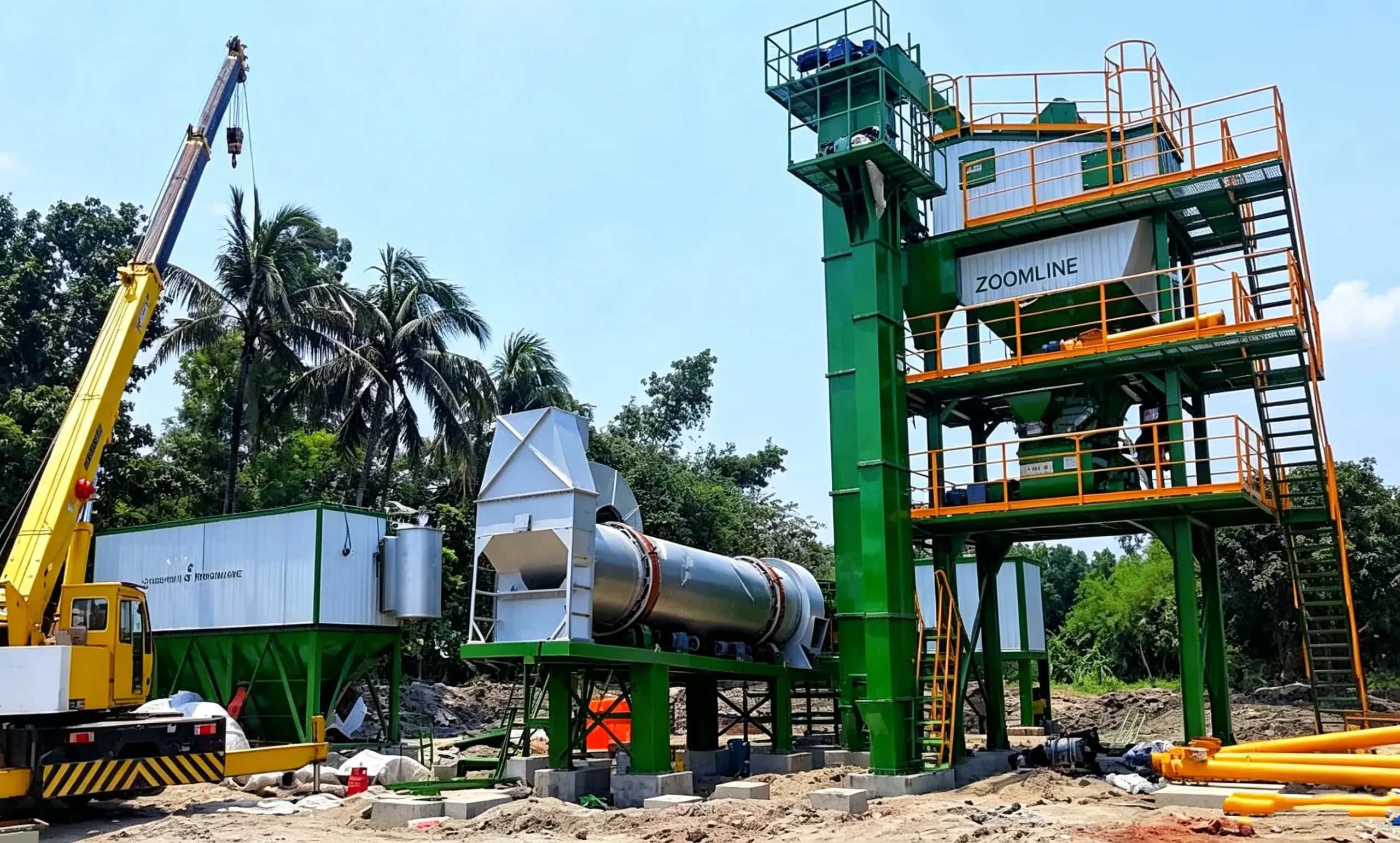 80TPH Stationary Asphalt Plant Machine