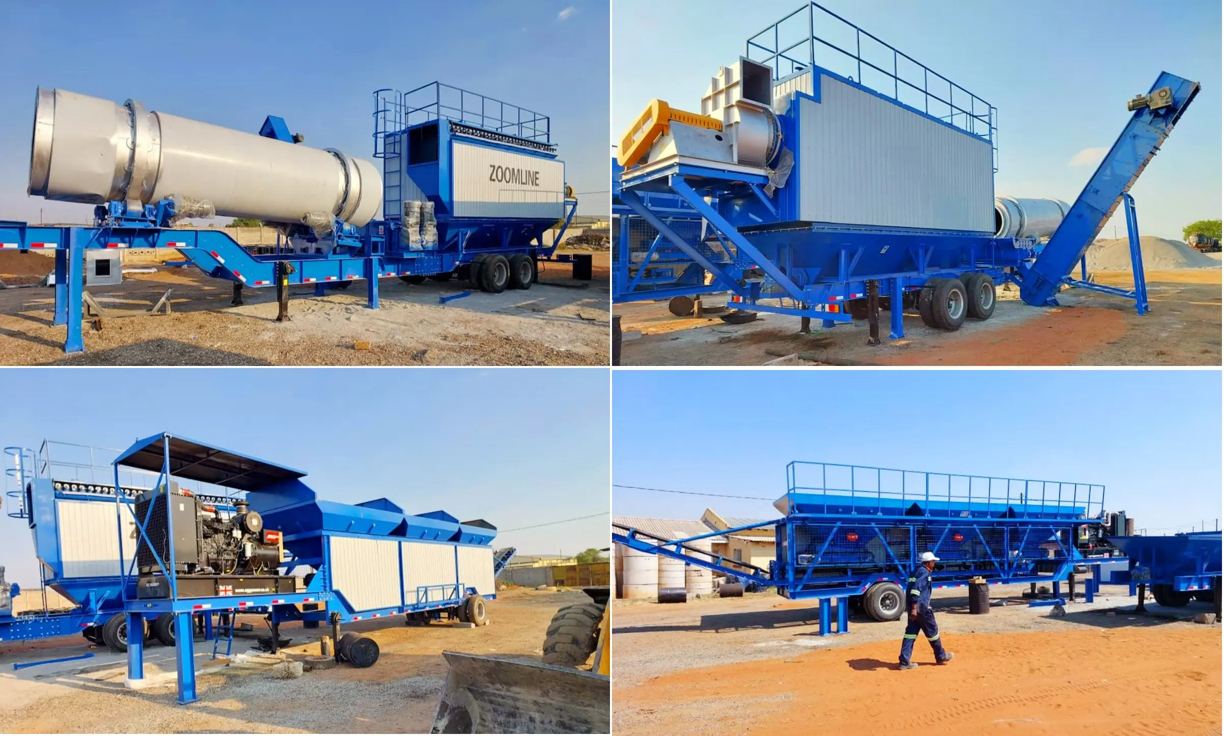 Mobile Design of portable asphalt plant