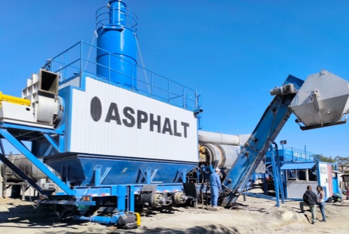 Super mobile asphalt plant