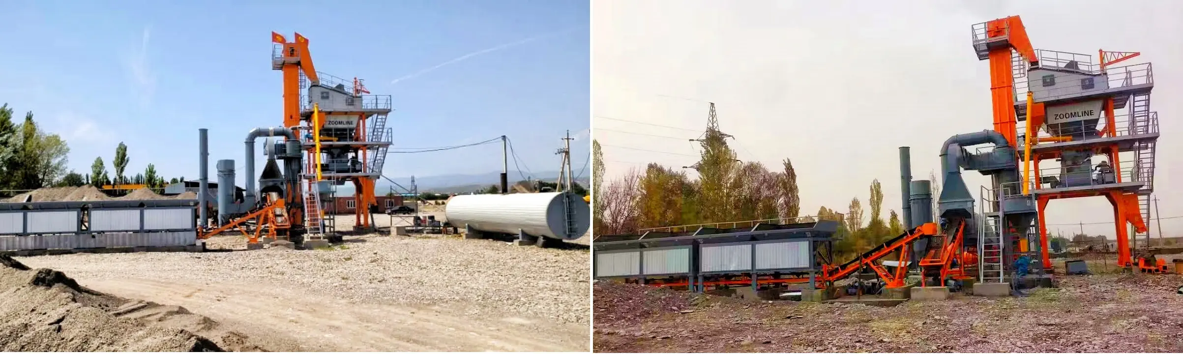 60Ton Stationary Asphalt Plant Completed Installation and Operation in Kyrgyzstan