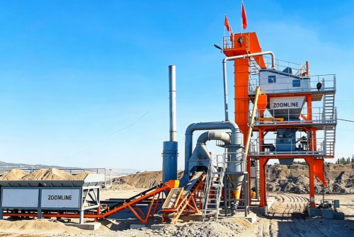 ZAP-S60 Stationary Asphalt Mixing Plant in Kyrgyzstan