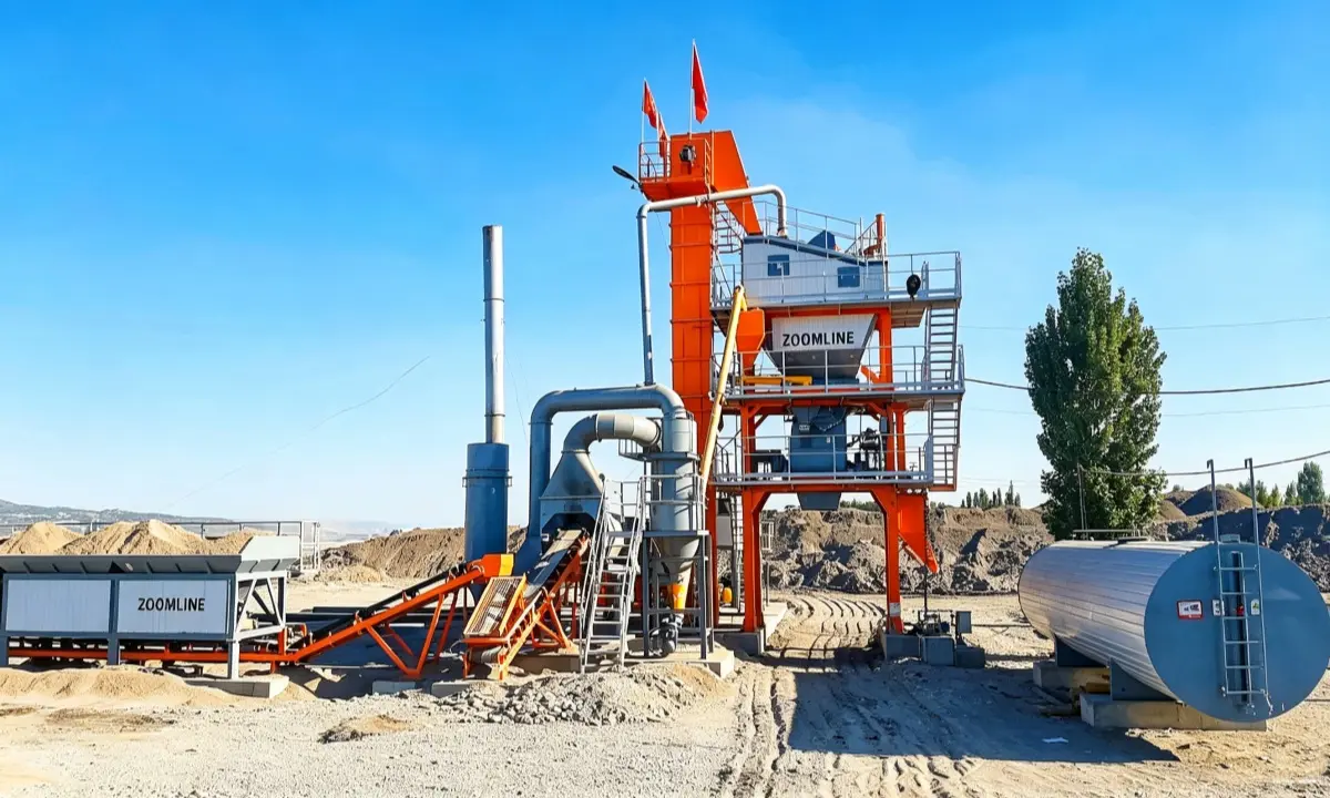 ZAP-S60 Stationary Asphalt Mixing Plant in Kyrgyzstan