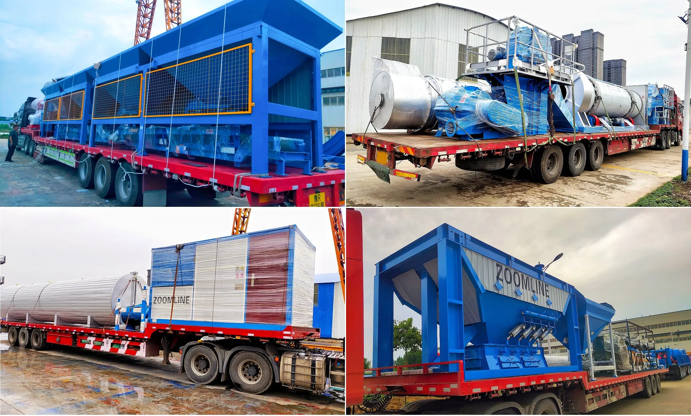 Fast Logistics Delivery of asphalt batch mix plant