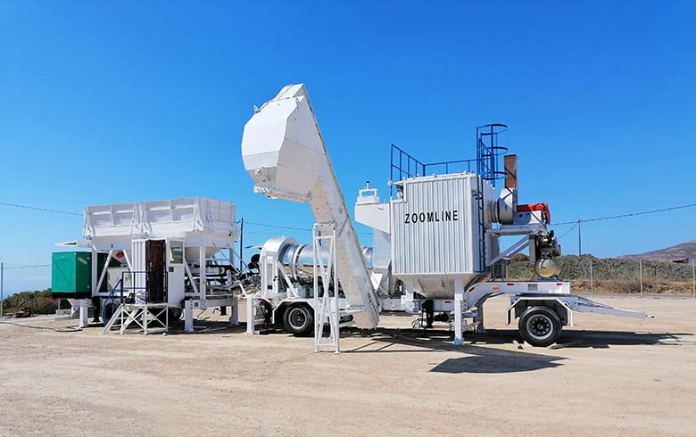 20-200TPH Super Mobile Drum Mix Plant