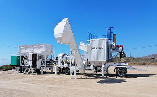 20-200TPH Super Mobile Drum Mix Plant