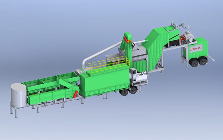 40-120TPH Super Mobile Batch Mix Plant