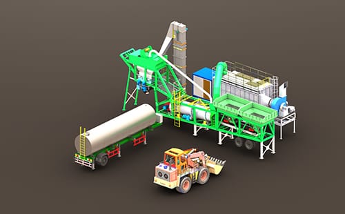 40-120TPH Super Mobile Batch Mix Plant