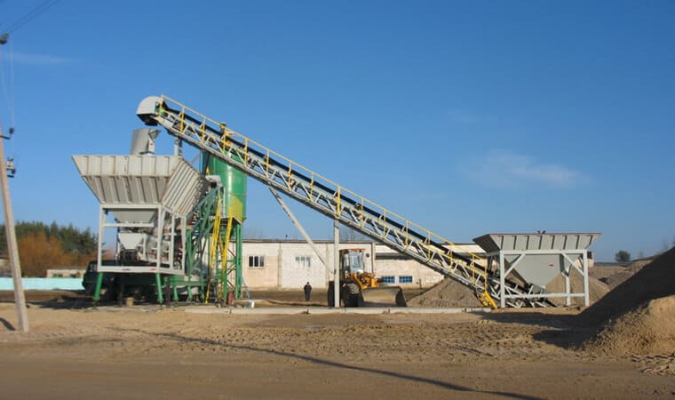 Mobile Concrete Batching Plant