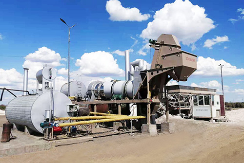 40tph-mobile-asphalt-drum-mixing-plant-in Kazakhstan