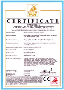 CE Certification for Asphalt Plant