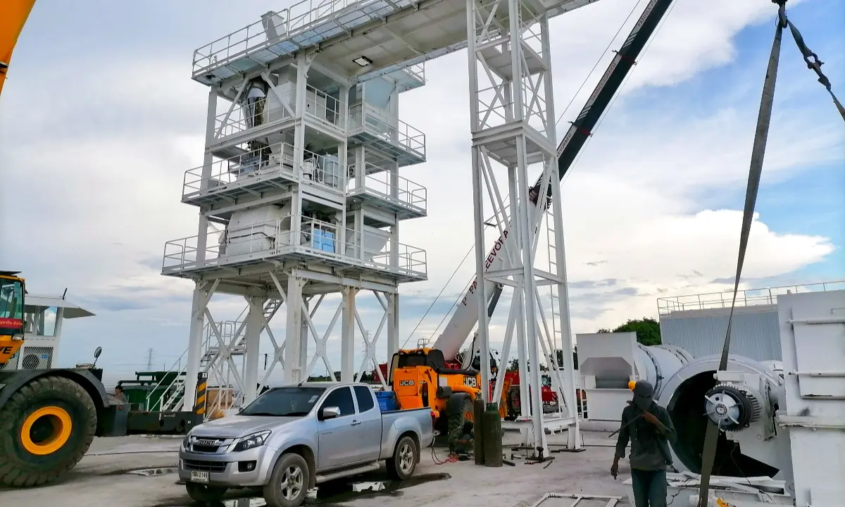 High-Capacity Mixing System of recycled asphalt plant