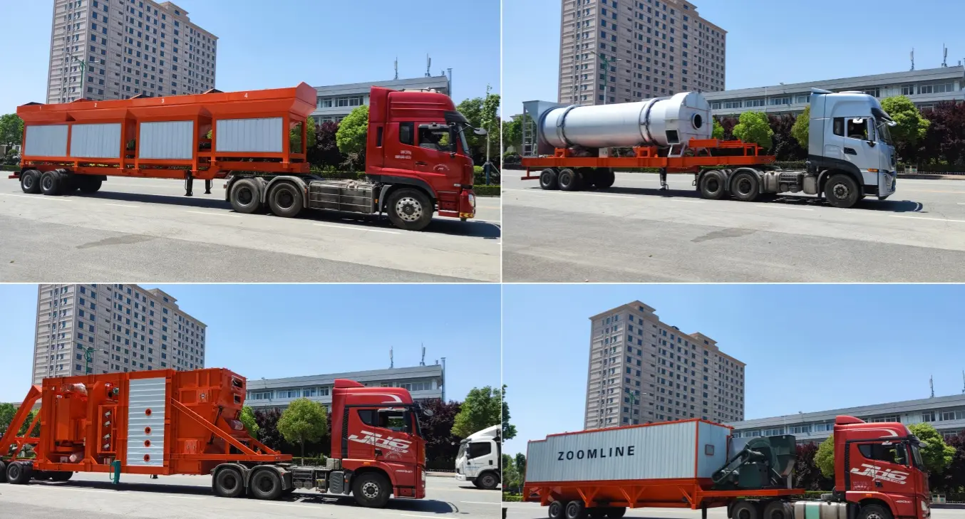 Mobile Units Configuration of ZAP-M160 Mobile Asphalt Mixing Plant