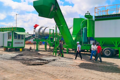 60th Super Mobile Drum Mix Asphalt Plant operations
