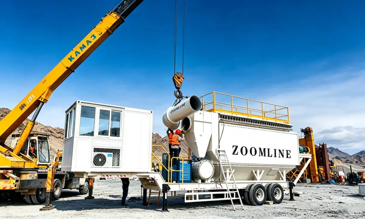 Rapid Installation of Super Mobile Batch Asphalt Plant