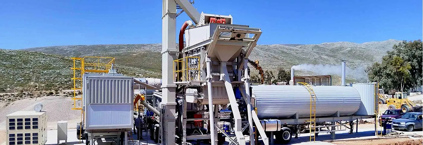 ZAP-M60E Simple Mobile Batch Mix Asphalt Plant