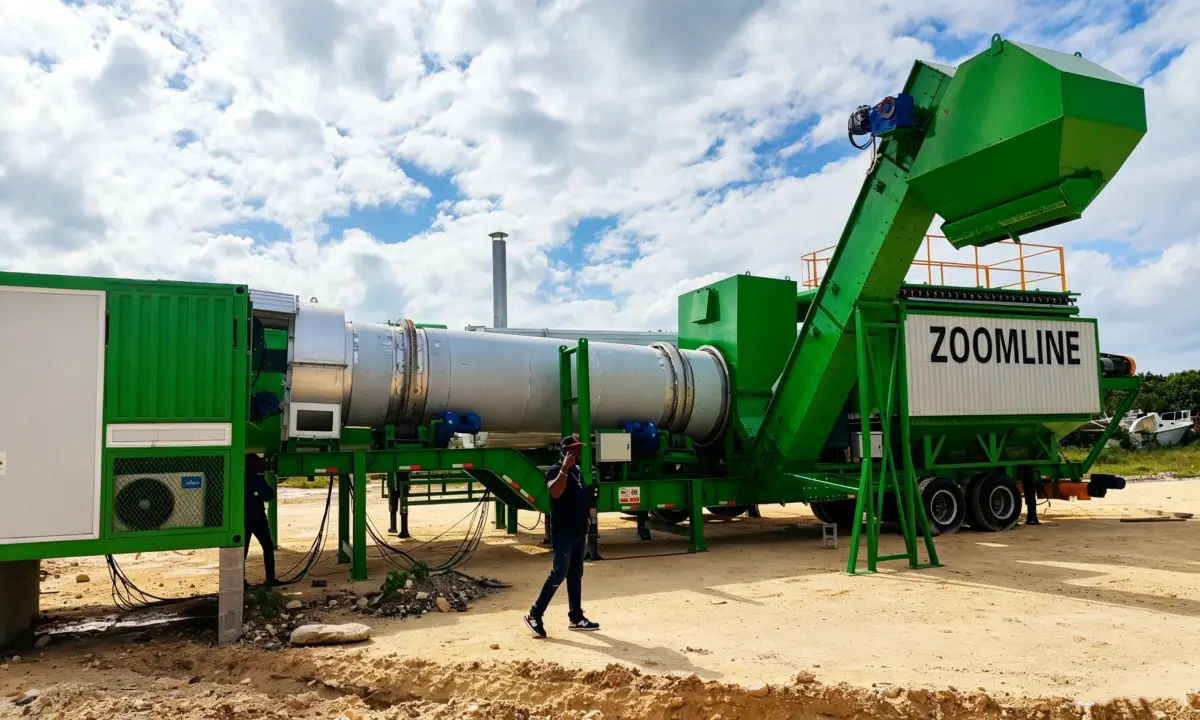 Full Mobility & Fast Deployment of Super Mobile Drum Mix Asphalt Plant