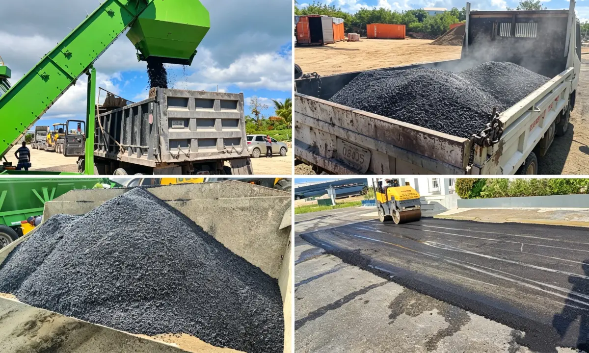 successful landing of ZAP-C60M super mobile asphalt mixing plant