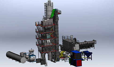 station asphalt mixing plant
