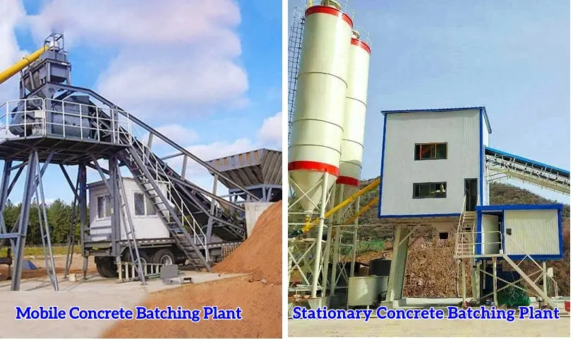 Comparison Between Mobile Concrete Batching Plant and Stationary Concrete Batching Plant