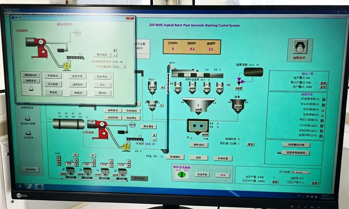 Control system of asphalt plant