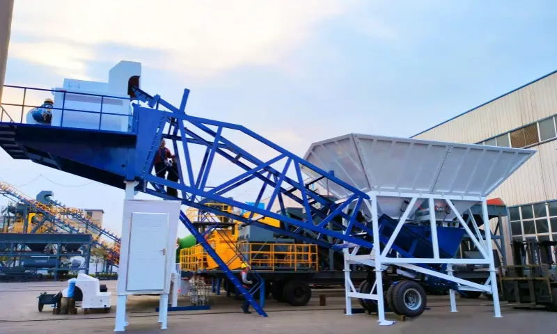 Eco-Friendly Mobile Concrete Batching Plants