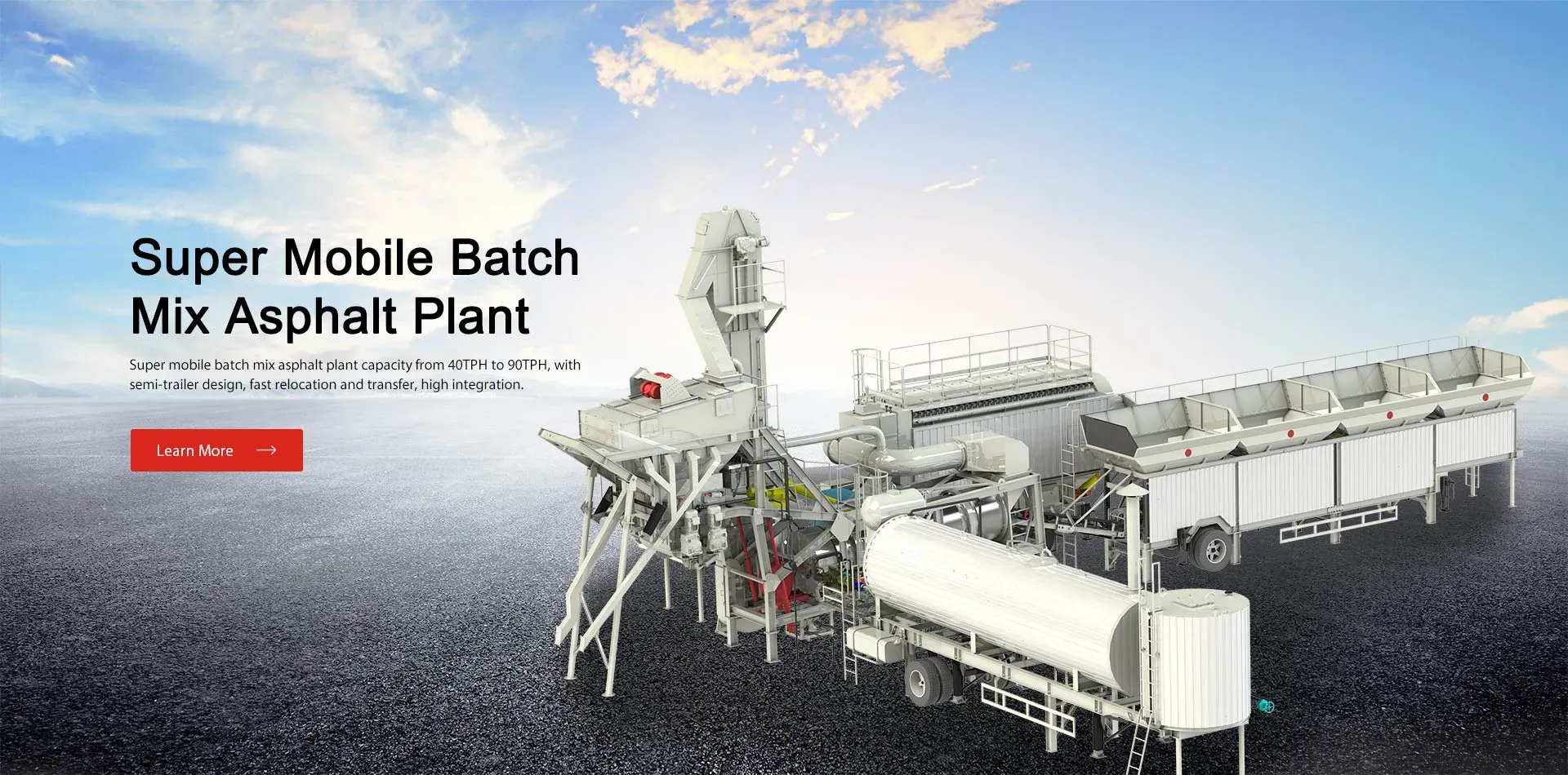 Super Mobile Batch Mix Asphalt Plant