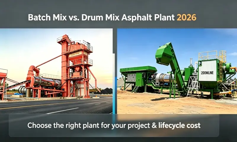 Batch Mix Asphalt Plant vs. Drum Mix Batch Mix Asphalt Plant