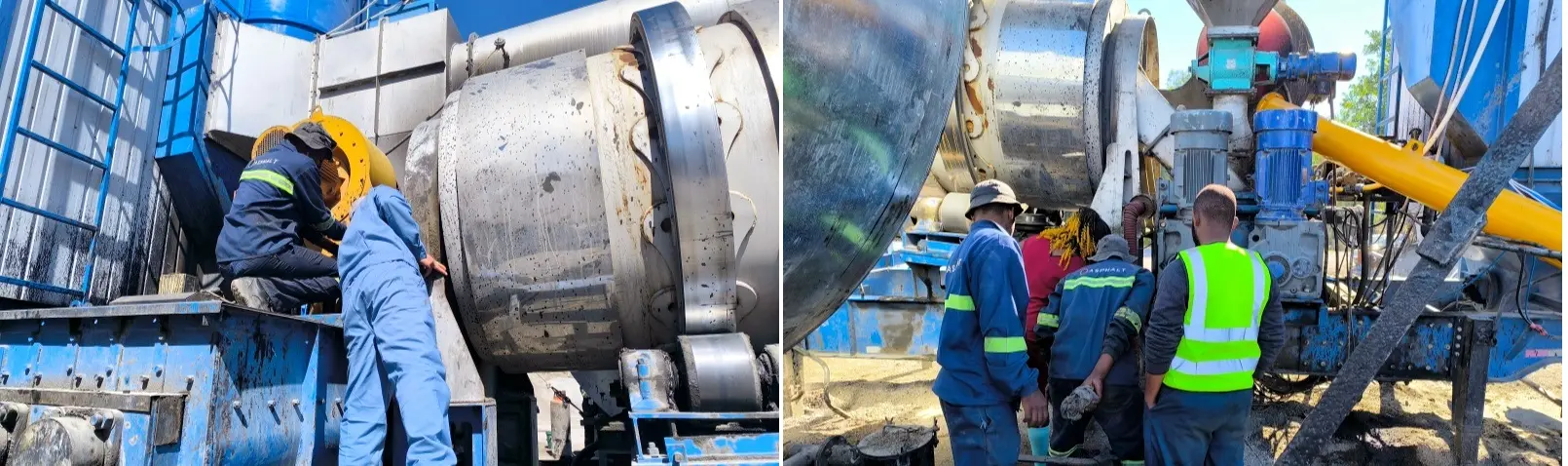 Maintenance of asphalt plant burner system