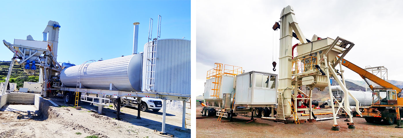 Indonesian Client Visits 60t/h Mobile Batch-Type Asphalt Mixing Plant
