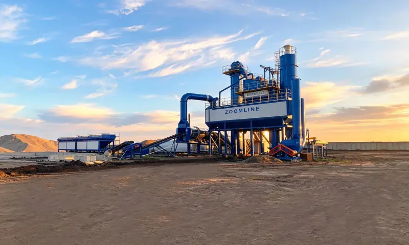 stationary asphalt mixing plant