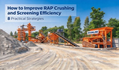 ZOOMLINE RAP crushing and screening plant site, How to Improve RAP Crushing and Screening Efficiency: 8 Practical Strategies