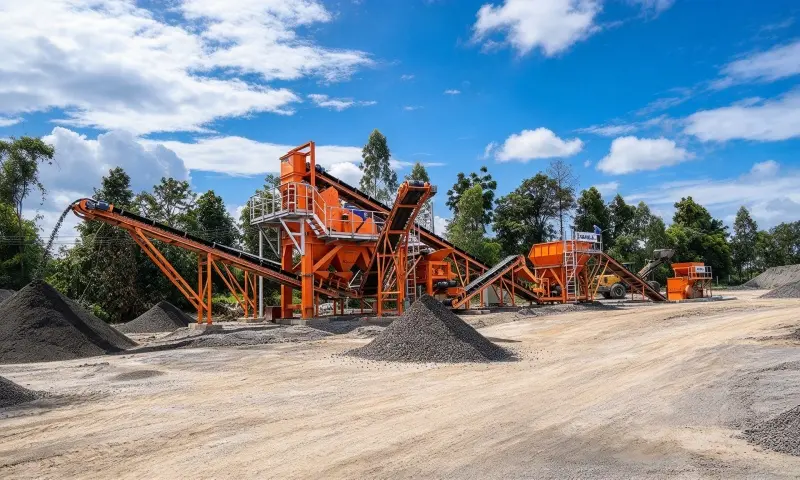 ZOOMLINE complete RAP crushing and screening production line on-site operation