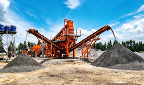 Zoomline RAP crushing plant for recycled asphalt pavement processing