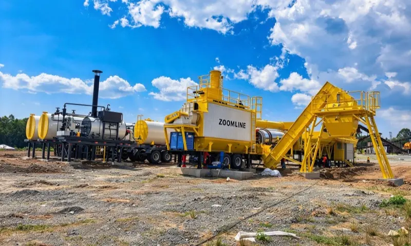 100tph Super Mobile Drum Mix Asphalt Plant in Kenya