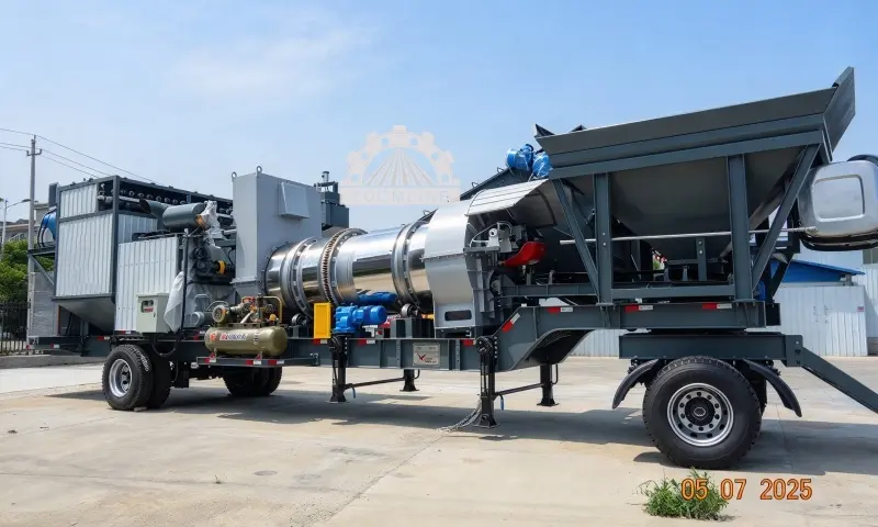 20tph Super Mobile Drum Mix Asphalt Plant Project in Mali