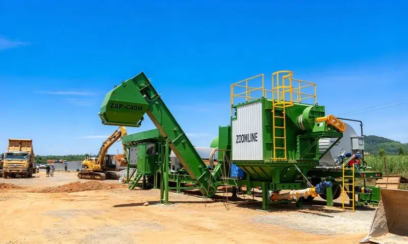 40tph Super Mobile Drum Mix Asphalt Plant in Kenya Job Site