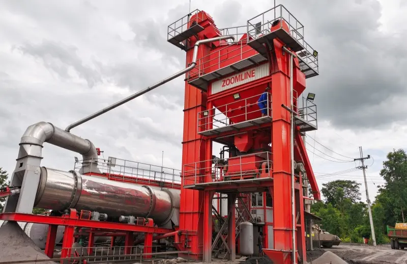 Complete Zoomline asphalt plant equipment, choose to replace old asphalt mixing plant with brand-new unit